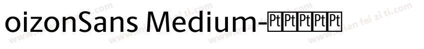oizonSans Medium字体转换